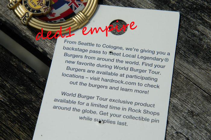 pin world burger tour hard rock cafe